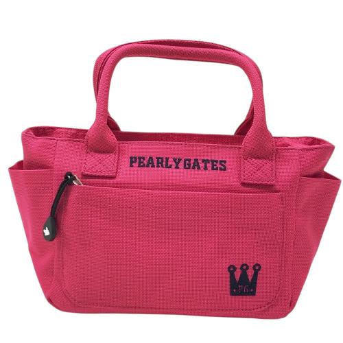 PEARLY GATES ピンク ロッカーバック、カートバック　セット PEARLY GATES パーリーゲイツ カートバッグ ピンク系 ランク：B 【中古