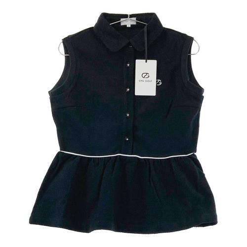 【新品未使用】CPG GOLF ノースリーブポロ サイズ2(M) CPG GOLF シーピージーゴルフ ノースリーブポロシャツ ブラック系