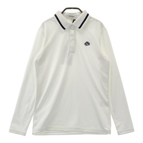 サイズ：2 CPG GOLF シーピージーゴルフ 1109-24203 長袖ポロシャツ  ホワイト系 [240101676114] ゴルフウェア レディース ストスト CPG GOLF シーピージーゴルフ 1109-24203 長袖ポロシャツ ホワイト系