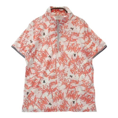 LANVIN SPORT ランバン スポール ハーフジップ半袖ポロシャツ 総柄