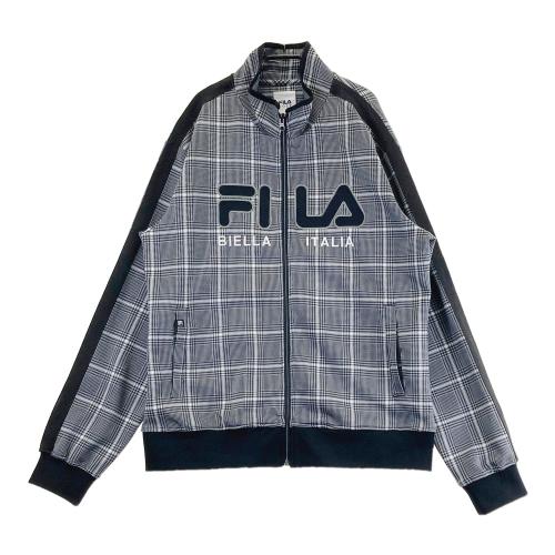 FILA GOLF フィラゴルフ ジップジャケット グレンチェック柄 ブラック