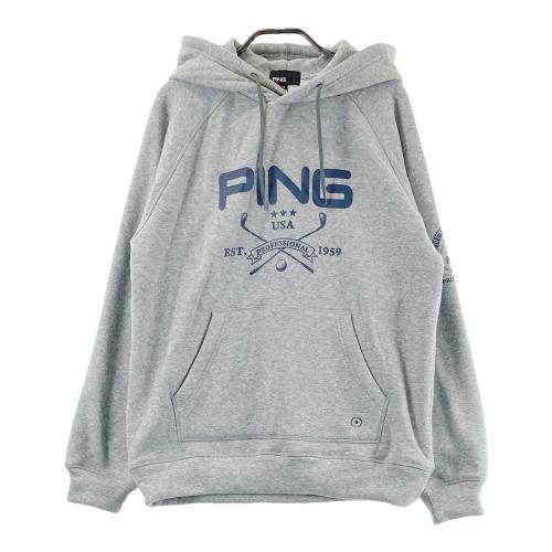 サイズ：S PING ピン  パーカー  グレー系 [240101683211] ゴルフウェア メンズ ストスト PING ピン パーカー グレー系 サイズ：S ランク：N 【新品】ゴルフ