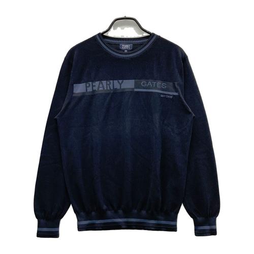 PEARLY GATES パーリーゲイツ 薄手 ニットセーター ネイビー系 サイズ