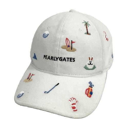 PEARLY GATES パーリーゲイツ キャップ ホワイト系 ランク：A- 【中古