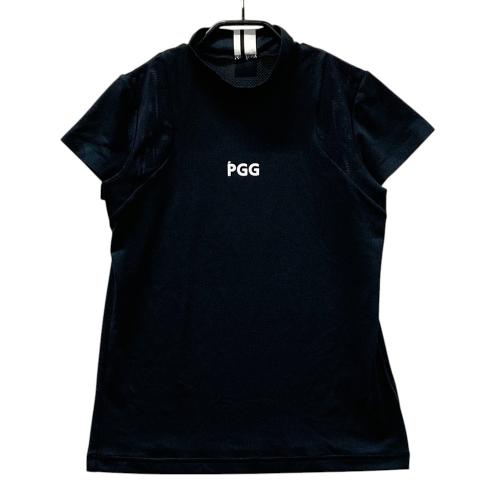 PGG PEARLY GATES パーリーゲイツ モックネック 半袖Tシャツ ブラック