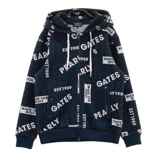 PEARLY GATES パーリーゲイツ フード付 ジップジャケット ロゴ総柄