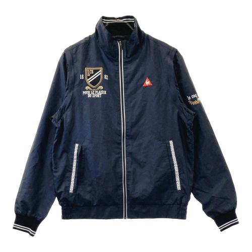 LE COQ GOLF ルコックゴルフ 2way ジップジャケット 総柄 ブラック系