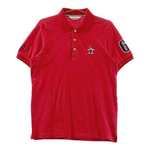 MUNSING WEAR マンシングウェア 半袖 ポロシャツ レッド系 サイズ：M