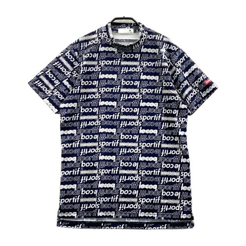 PEARLY GATES パーリーゲイツ モックネック 半袖Tシャツ ネイビー系