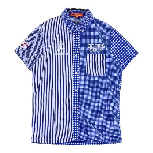 BEAMS GOLF ビームスゴルフ 半袖シャツ ボタンダウン ストライプ