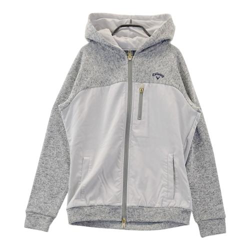 CALLAWAY キャロウェイ 裏地付 ニット ジップパーカー ジャケット 総柄
