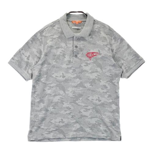 BEAMS GOLF ビームスゴルフ 半袖ポロシャツ カモフラ 迷彩柄 グレー系
