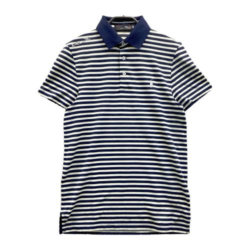 RLX Ralph Lauren ポロシャツ ボーダー M RLX ラルフローレン 半袖ポロシャツ ボーダー柄 ネイビー系 サイズ：S