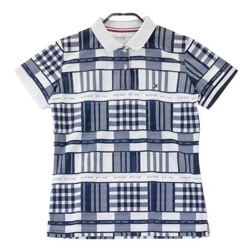 トミーヒルフィガー ゴルフ セットアップ チェック 水色 ポロシャツ キュロット TOMMY HILFIGER GOLF トミー ヒルフィガーゴルフ 半袖ポロシャツ