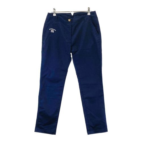MUNSING WEAR マンシングウェア ストレッチパンツ 総柄 ネイビー系