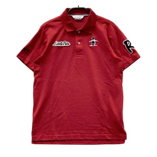 MUNSING WEAR マンシングウェア 半袖 ポロシャツ レッド系 サイズ：M