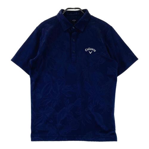 CALLAWAY キャロウェイ 半袖ポロシャツ 花柄 ブルー系 サイズ：M