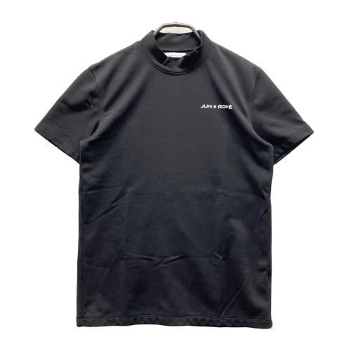 JUN&ROPE ジュン アンド ロペ ハーフジップ 半袖Tシャツ ブラック系