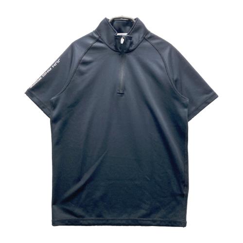 JUN & ROPE ゴルフウェア ハーフジップシャツ ブラック JUN&ROPE ジュン アンド ロペ ハーフジップ 半袖Tシャツ ブラック系