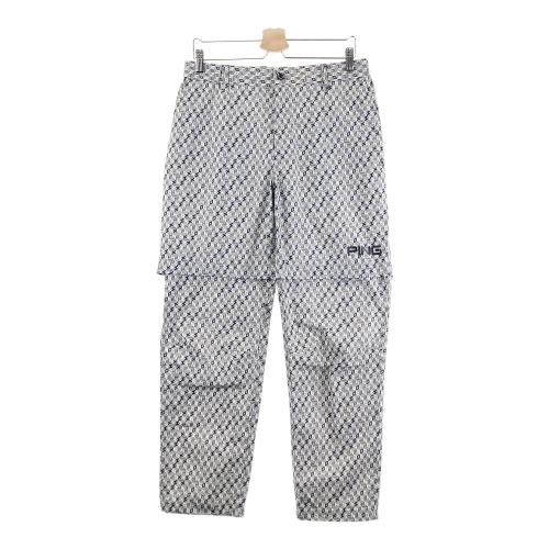 PING ピン パンツ 総柄 グレー系 サイズ：LL ランク：A- 【中古
