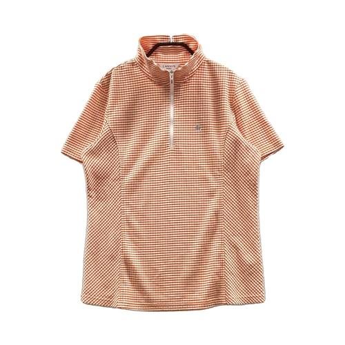 LANVIN SPORT ランバン スポール ハーフジップ半袖ポロシャツ 総柄