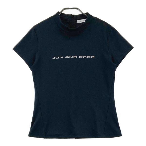 JUN&ROPE ジュン アンド ロペ ハイネック 半袖Tシャツ ブラック系