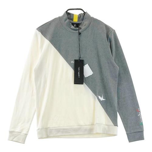 1PIU1UGUALE3 GOLF GRT056 長袖ポロシャツ 総柄 グレー系 サイズ：5