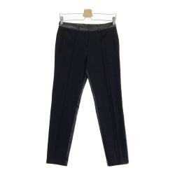 美品 ランバンスポール ゴルフパンツ ウール混 38 黒 ストライプ レディース LANVIN SPORT(ランバン スポール)｜中古ゴルフウェア通販サイトSTST