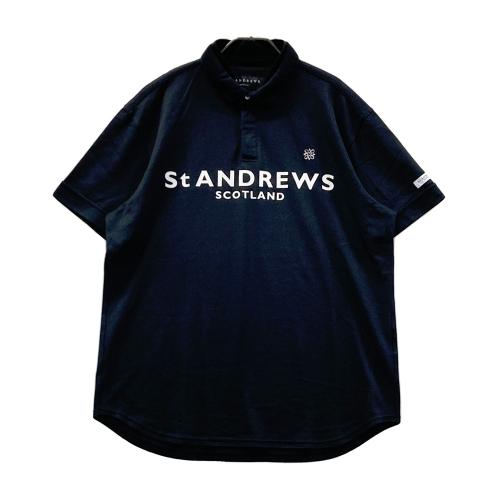 ST ANDREWS セントアンドリュース ストレッチパンツ 総柄 ブラック系