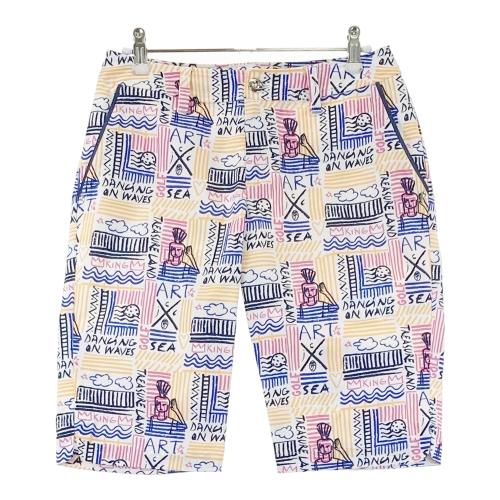 CASTELBAJAC カステルバジャック 半袖ポロシャツ 総柄 レッド系 サイズ