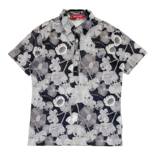 marie claire sport マリクレール スポール 半袖ポロシャツ 花柄