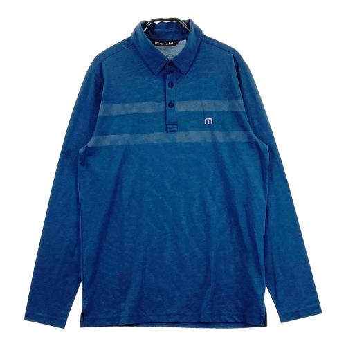 トラヴィスマシュー　ゴルフウェア 長袖ポロシャツ Mサイズ　ネイビー TRAVIS MATHEW トラビスマシュー 長袖ポロシャツ ネイビー系 サイズ：M
