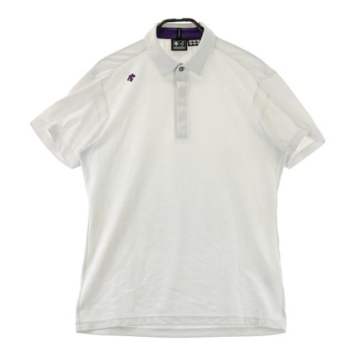 DESCENTE GOLF デサントゴルフ 半袖ポロシャツ ホワイト系 サイズ：M
