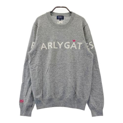 PEARLY GATES パーリーゲイツ 長袖ニットセーター カシミヤ混 グレー系