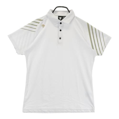 DESCENTE GOLF ポロシャツ ホワイト Lサイズ DESCENTE GOLF デサントゴルフ 半袖ポロシャツ ホワイト系 サイズ：L