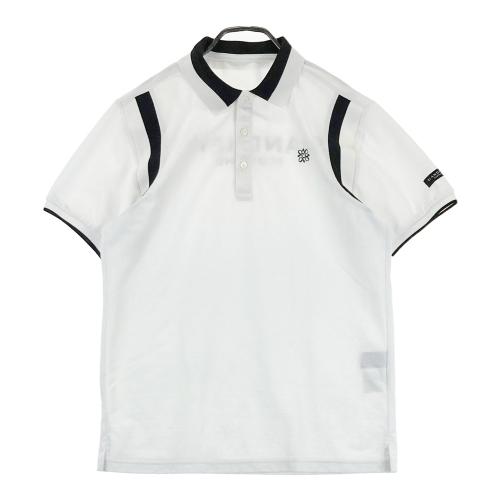 ST ANDREWS セントアンドリュース 半袖ポロシャツ バラ 花柄 ホワイト