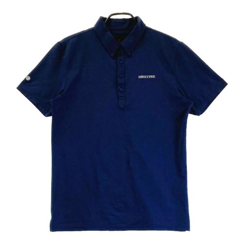 BRIEFING GOLF ブリーフィング 半袖ポロシャツ ボタンダウン ネイビー