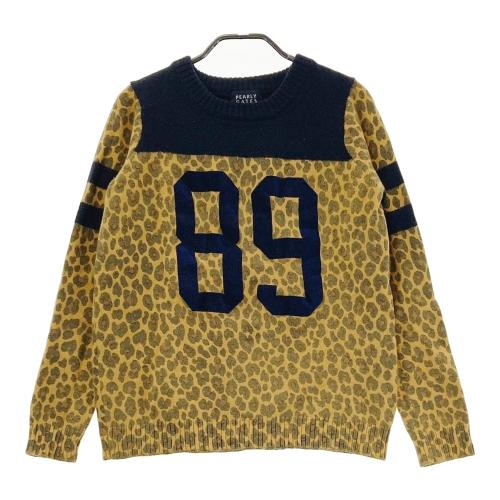 PEARLY GATES パーリーゲイツ ニットセーター ウール レオパード柄