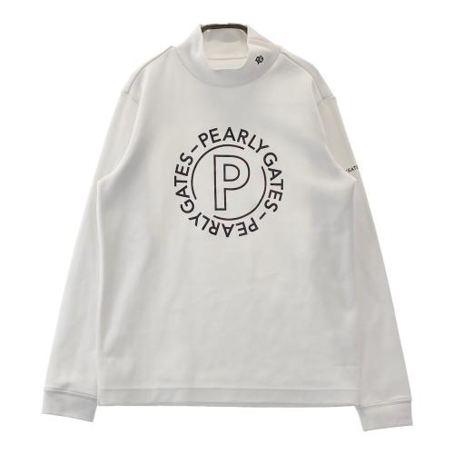 PEARLY GATES パーリーゲイツ ハイネック 長袖Tシャツ ホワイト系