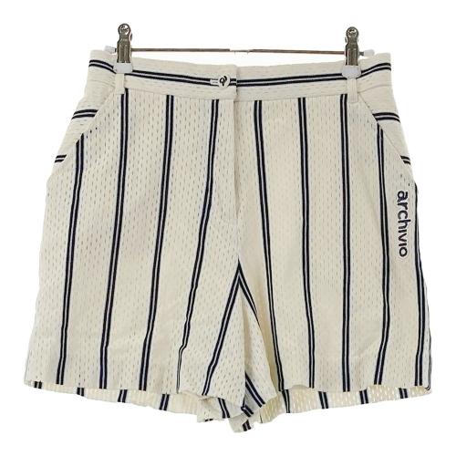 ARCHIVIO アルチビオ ショートパンツ ストライプ柄 ホワイト系 サイズ ARCHIVIO アルチビオ ショートパンツ ストライプ柄 ホワイト系 サイズ