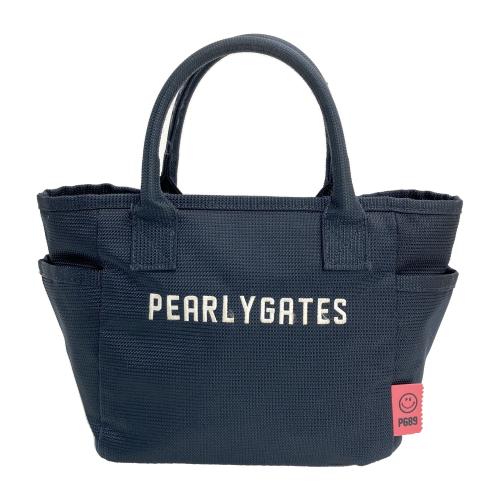 PEARLY GATES パーリーゲイツ カートバッグ 総柄 ネイビー系 ランク：B