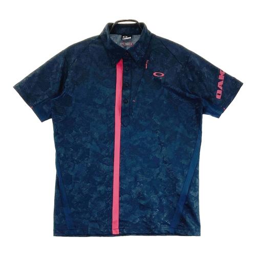 OAKLEY オークリー 433633JP 半袖ポロシャツ ボタンダウン 総柄