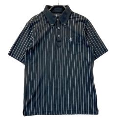 【未使用】Munsingwear ストライプ ゴルフシャツ LL Munsingwear セール マンシングウェア メンズ ゴルフウェア