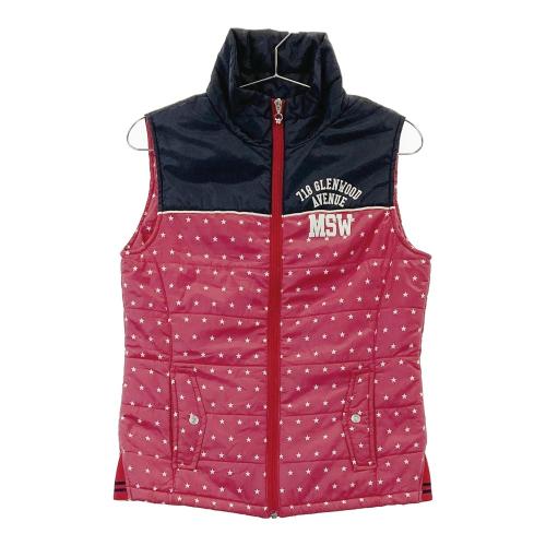 MUNSING WEAR マンシングウェア 中綿ベスト レッド M ゴルフ MUNSING WEAR マンシングウェア 中綿ベスト レッド系 サイズ：M ランク