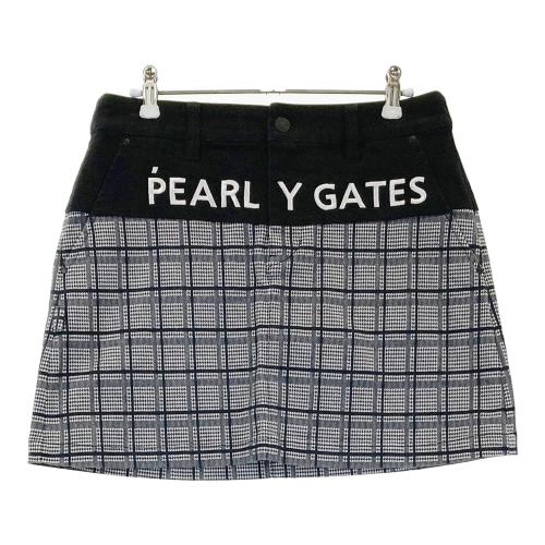 サイズ：1 PEARLY GATES パーリーゲイツ  スカート グレンチェック ブラック系 [241003000330] ゴルフウェア レディース ストスト PEARLY GATES パーリーゲイツ スカート グレンチェック ブラック系