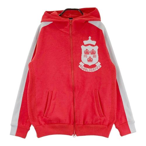 パーリーゲイツ フード付き フルジップ ニットジャケット 1 レッド ゴルフ PEARLY GATES パーリーゲイツ ジッブパーカー レッド系 サイズ