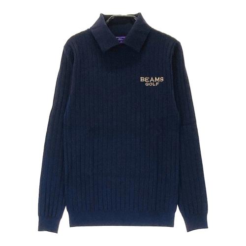 【美品】ビームスゴルフ BEAMS GOLF ニット セーター ネイビー系 M BEAMS GOLF ビームスゴルフ ニットセーター ネイビー系 サイズ：M