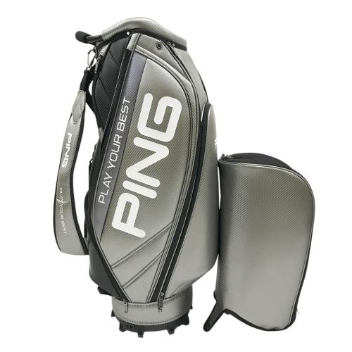 PING ピン CB-U2502 キャディバッグ カート式 シルバー系 ランク：B
